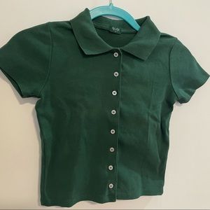 Brandy Melville Cropped Polo